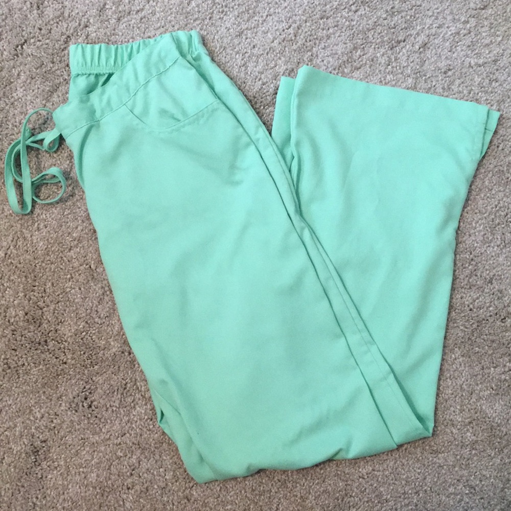 Mint green scrub pants